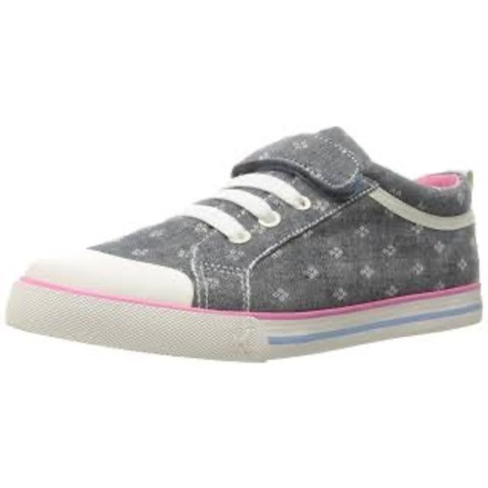 See Kai run Kristin chambray sneakers big girls size 2.5 casual back to school